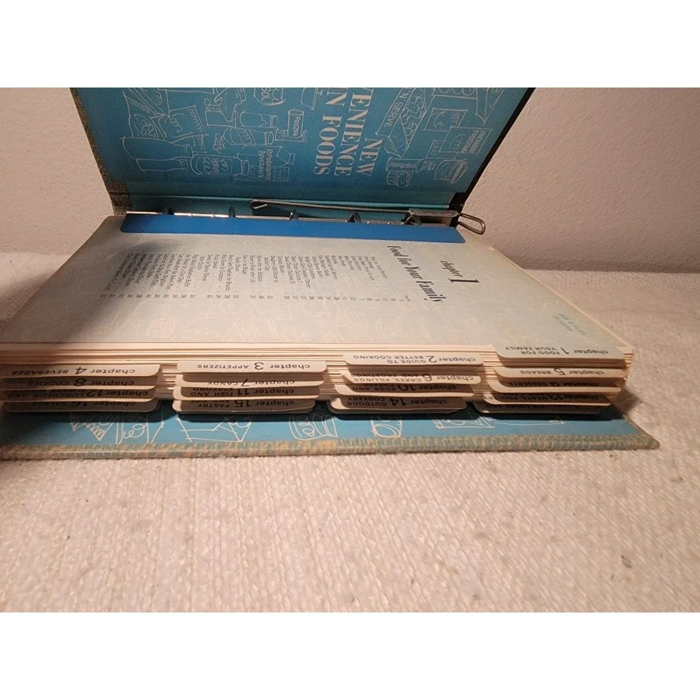 The‎ Pillsbury Family Cook Book Vintage Americana 1963 Hardcover 5 Ring Binder